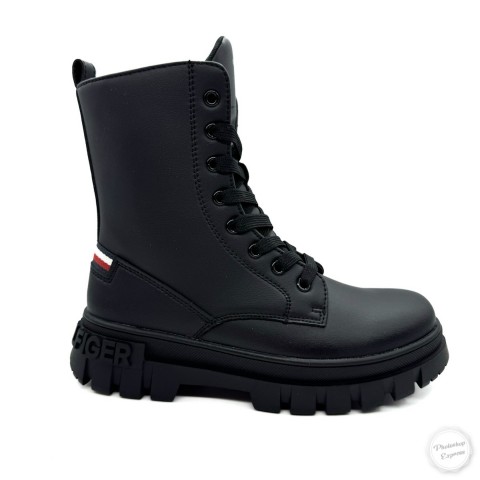 Stivaletto nero bambina Tommy Hilfiger