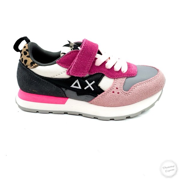 Sneaker rosa multicolor bambina SUN 68