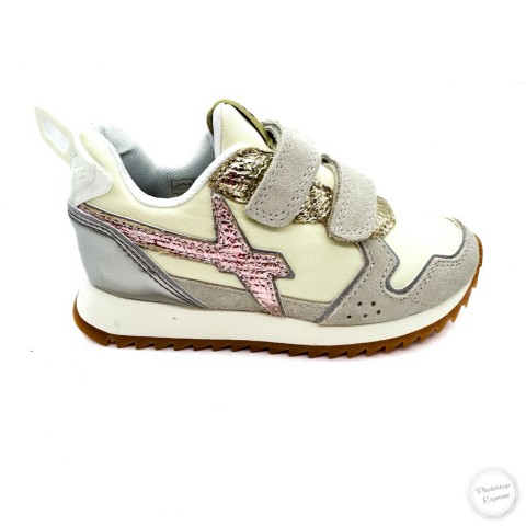 Sneaker beige bambina W6YZ