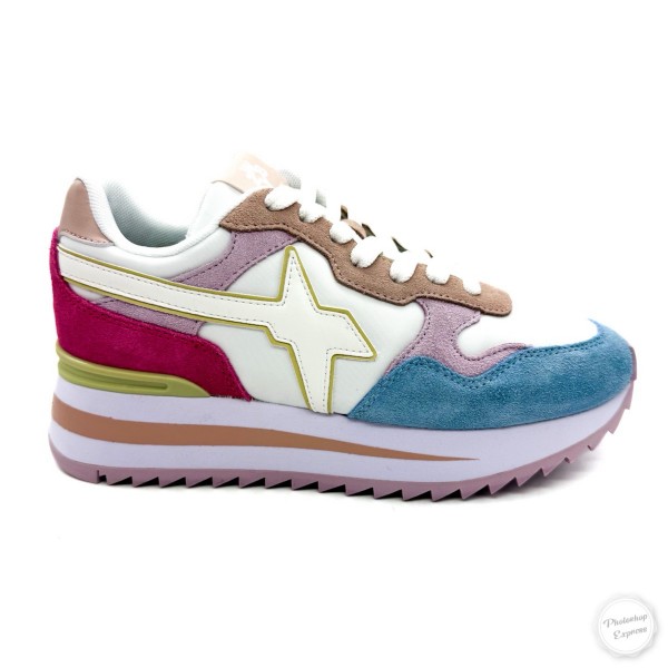 Sneaker donna bianca multicolor W6YZ