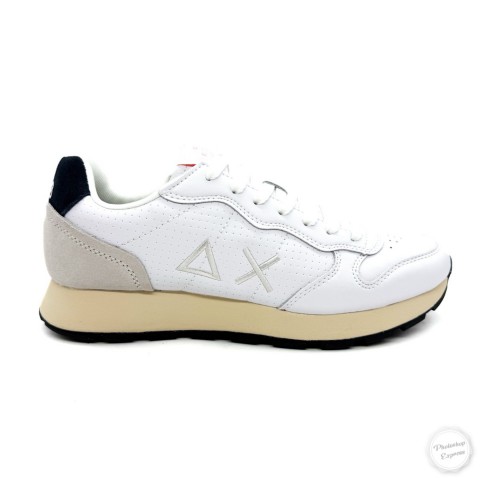 Sneaker in pelle bianca uomo Sun 68