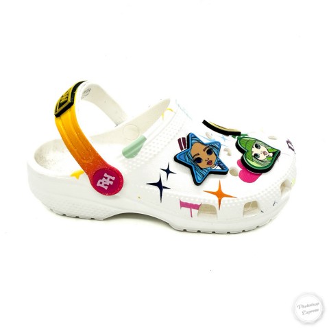 Classic rainbow high clog bianca bambina Crocs