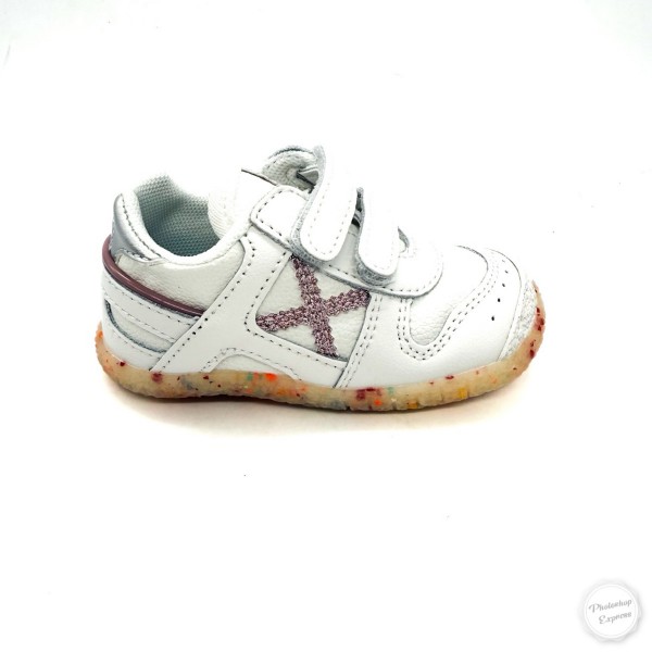 Sneaker bianca bambina mini goal Munich