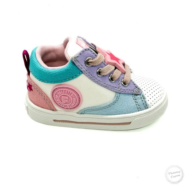 Sneaker bianca multicolor bambina Falcotto