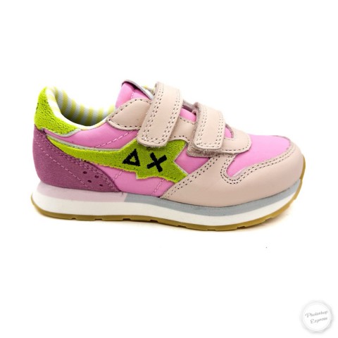 Sneaker rosa velcro bambina SUN 68