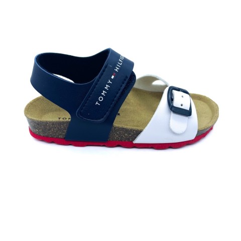 Sandalo bianco blu bambino Tommy Hilfiger