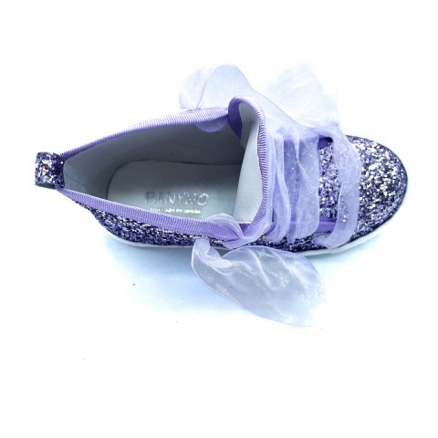 Sneaker glitter alta lilla bambina Panyno Panyno In Evidenza Bambino