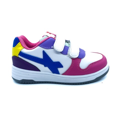 Sneaker pelle bianca bambina Walkey Walkey In Evidenza Bambino